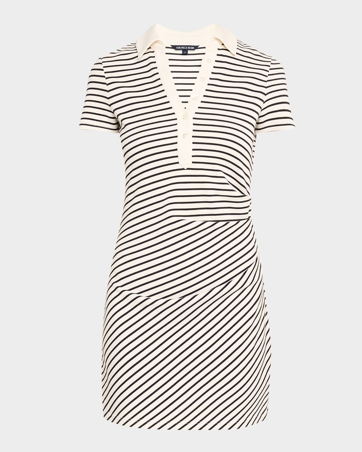 Lanier Stripe Short-Sleeve Polo Dress