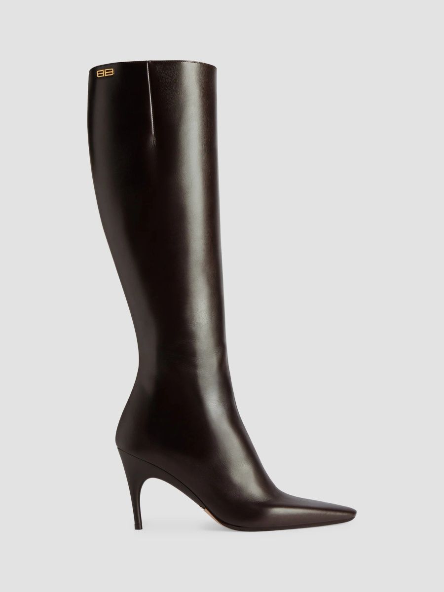 Balenciaga Women's Duchesse Boots - Dark Brown - Size 5