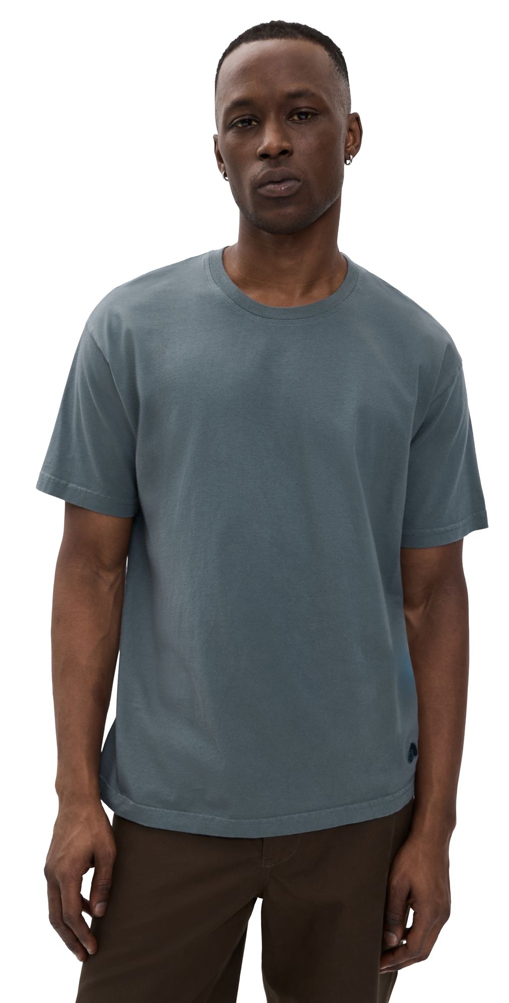 Aaron Levine Crew T-Shirt Slate Blue XL