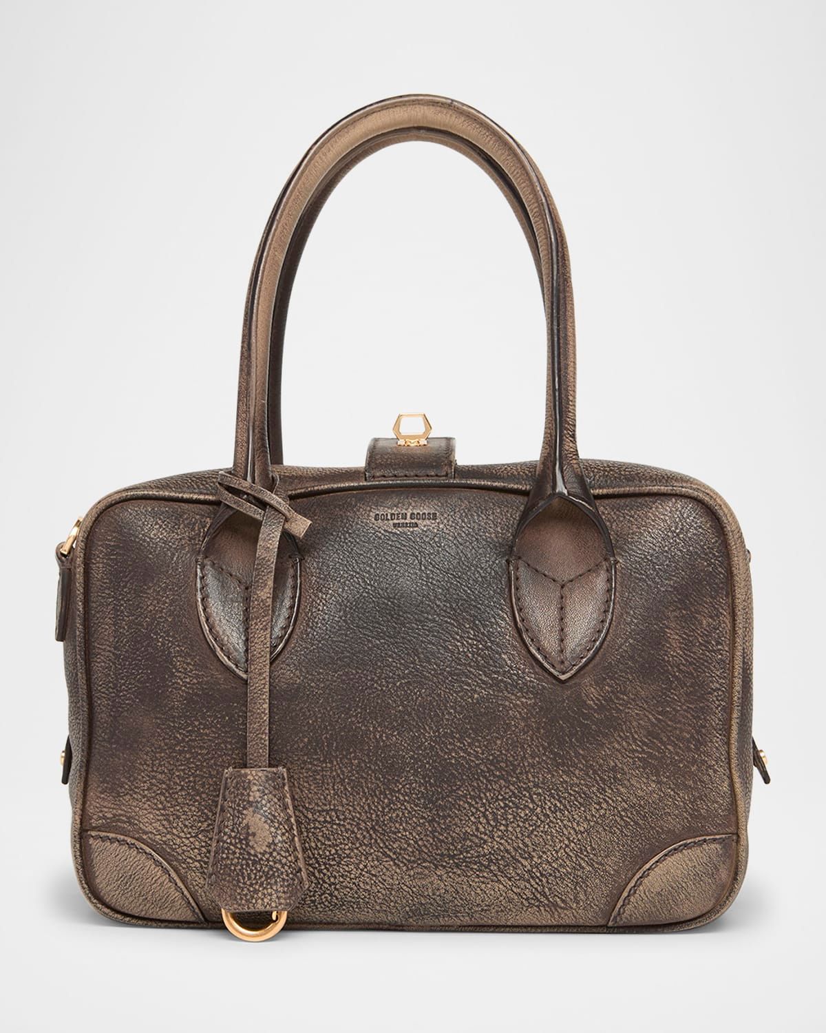 Vita Faded Leather Shoulder Bag