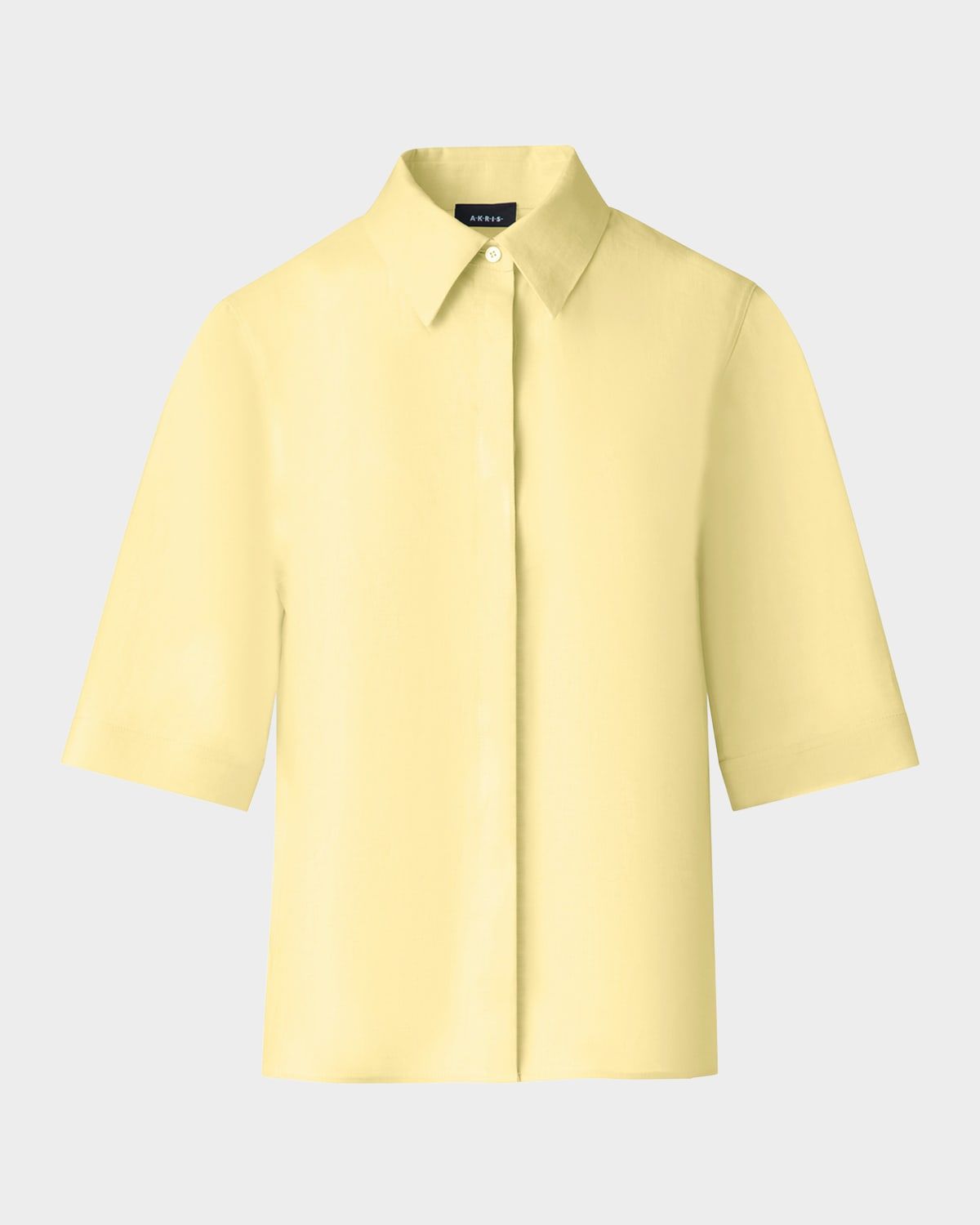 Linen Short Sleeve Blouse