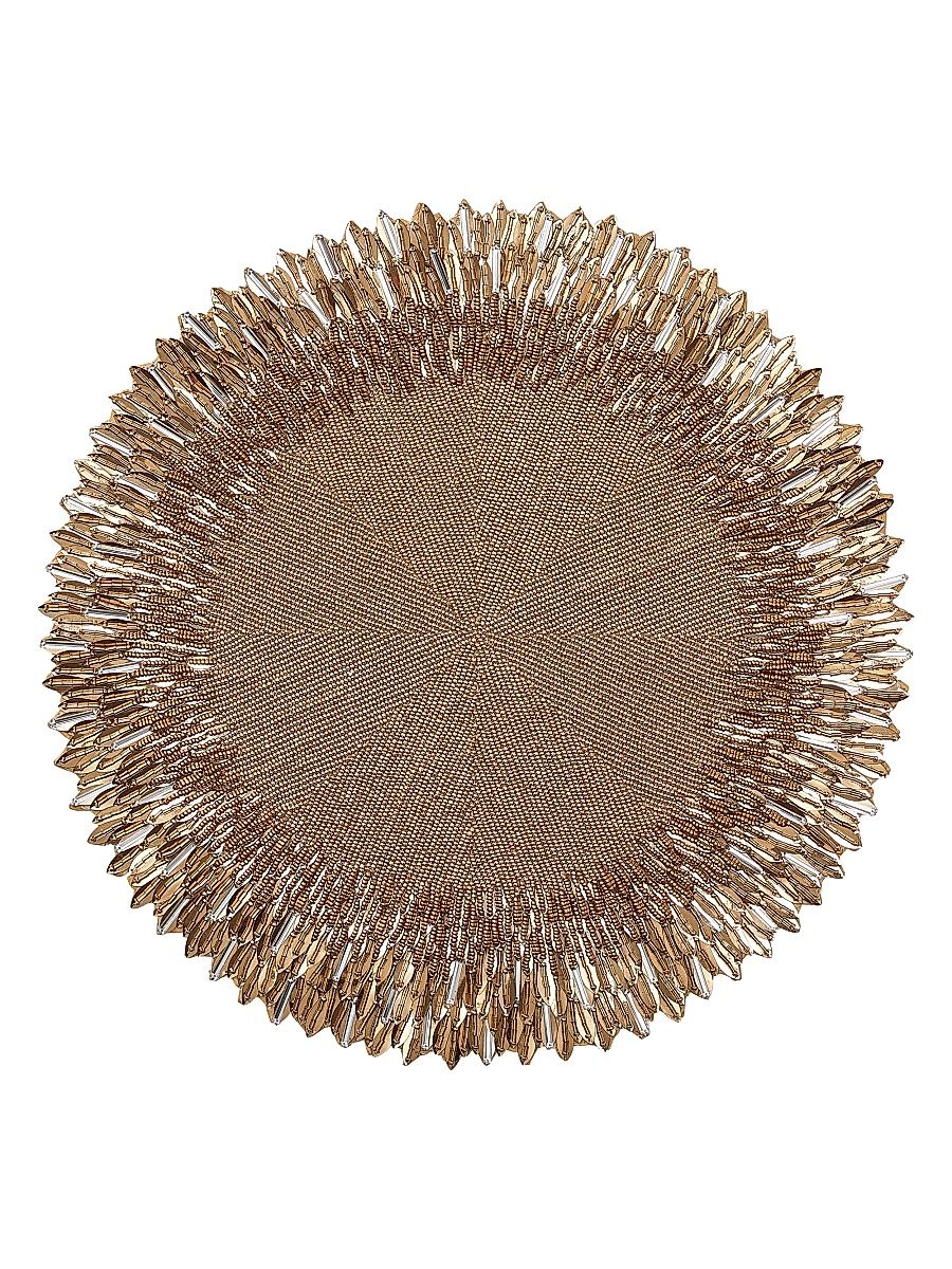 Ray Sequin Placemat - Gold Crystal
