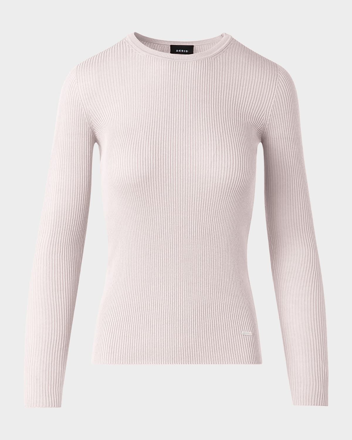 Fitted Rib-Knit Sweater