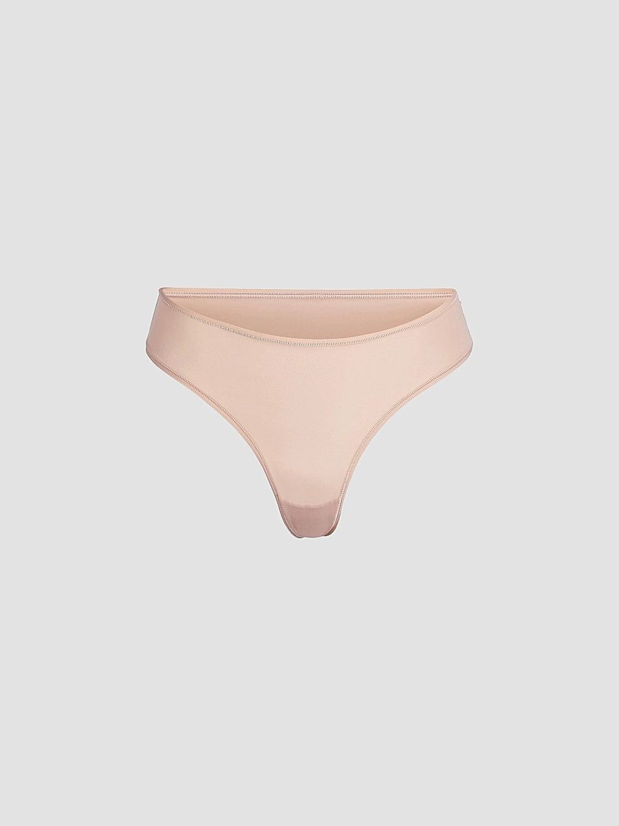 SKIMS Women's Fits Everybody High-Cut Thong - Clay - Size XXS