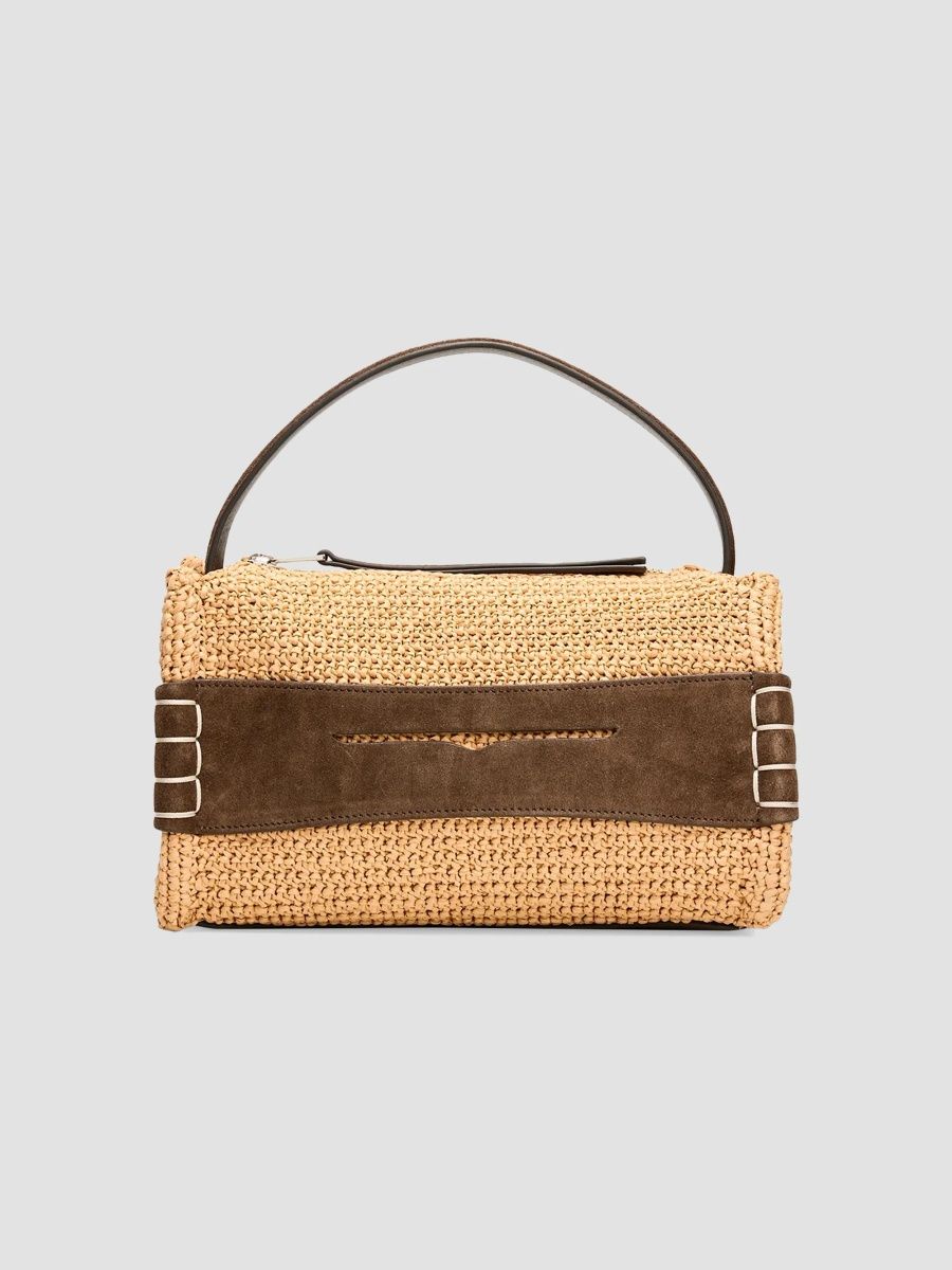 JW Anderson Women's Small Loafer Raffia Bag - Natural Brown