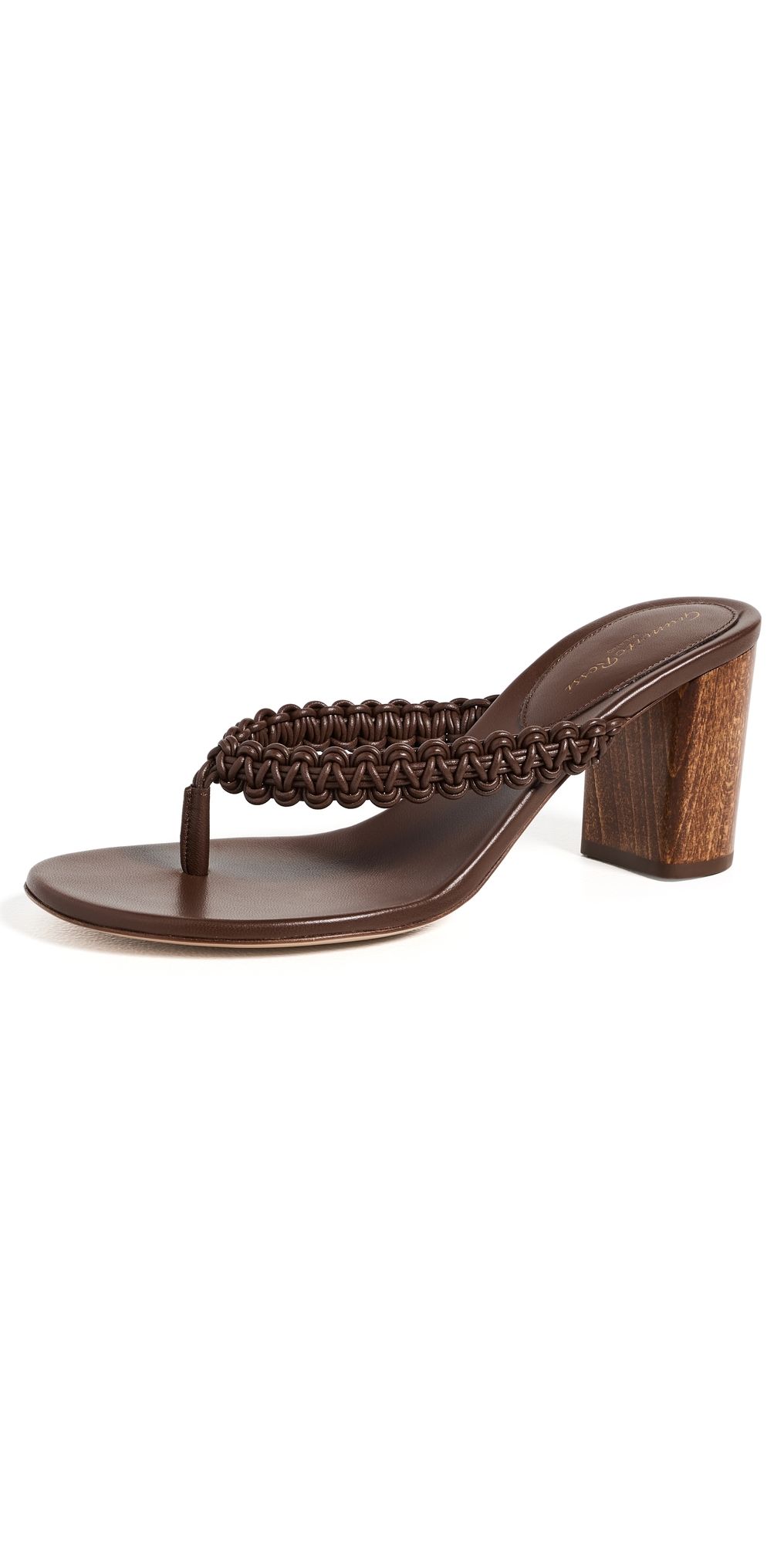 Gianvito Rossi Nappa Sandals Brown 37