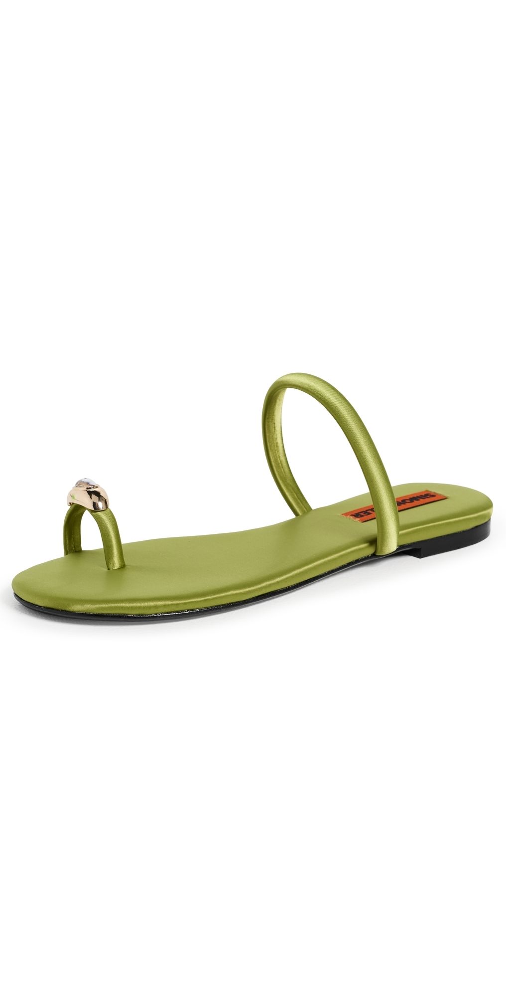 SIMONMILLER Pipe Sandals MOSS GREEN/CLEAR 36