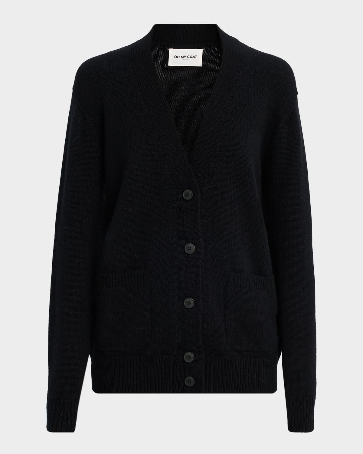 Cashmere Deep V-Neck Cardigan