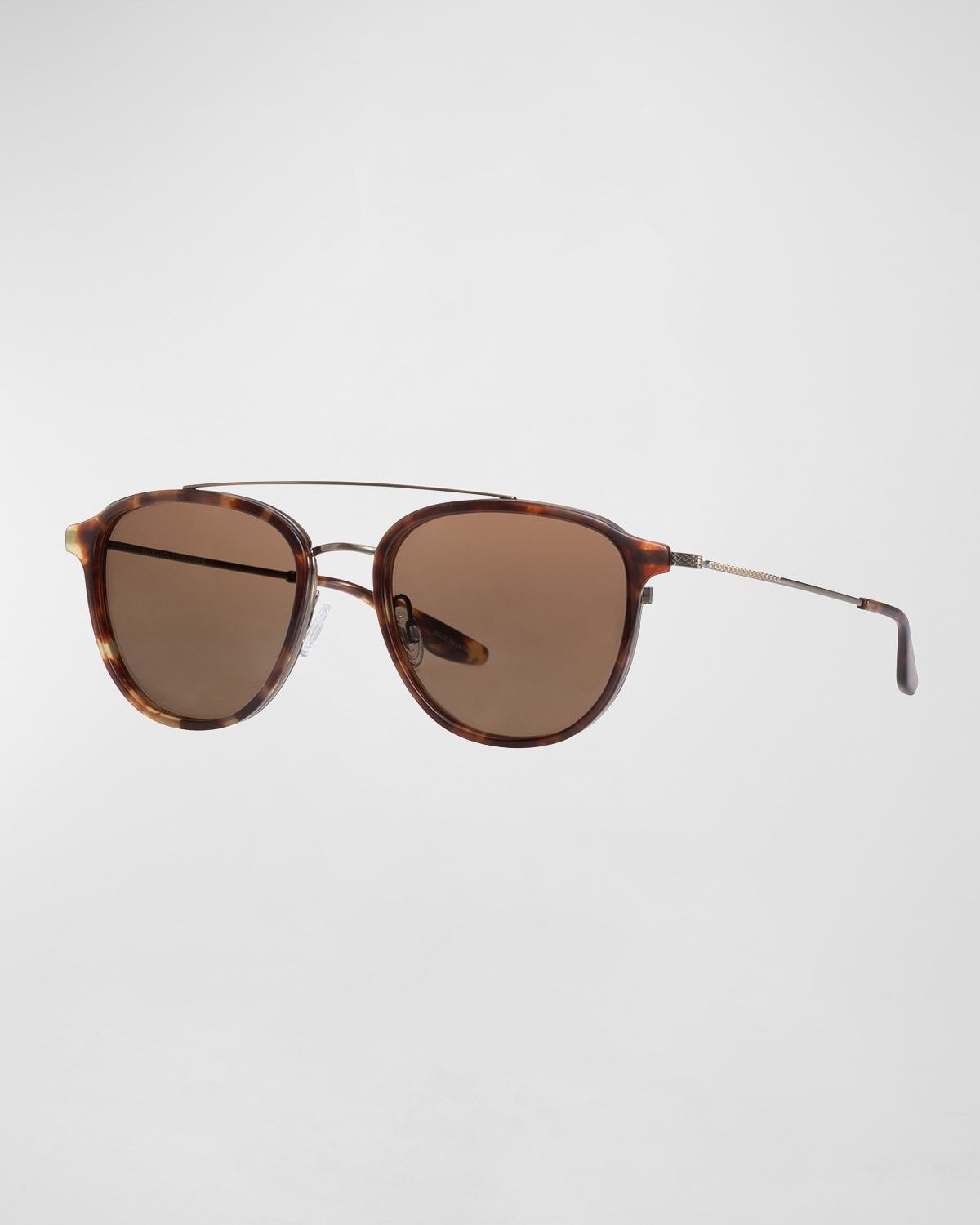 Men & apos;s Courtier Double-Bridge Aviator Sunglasses
