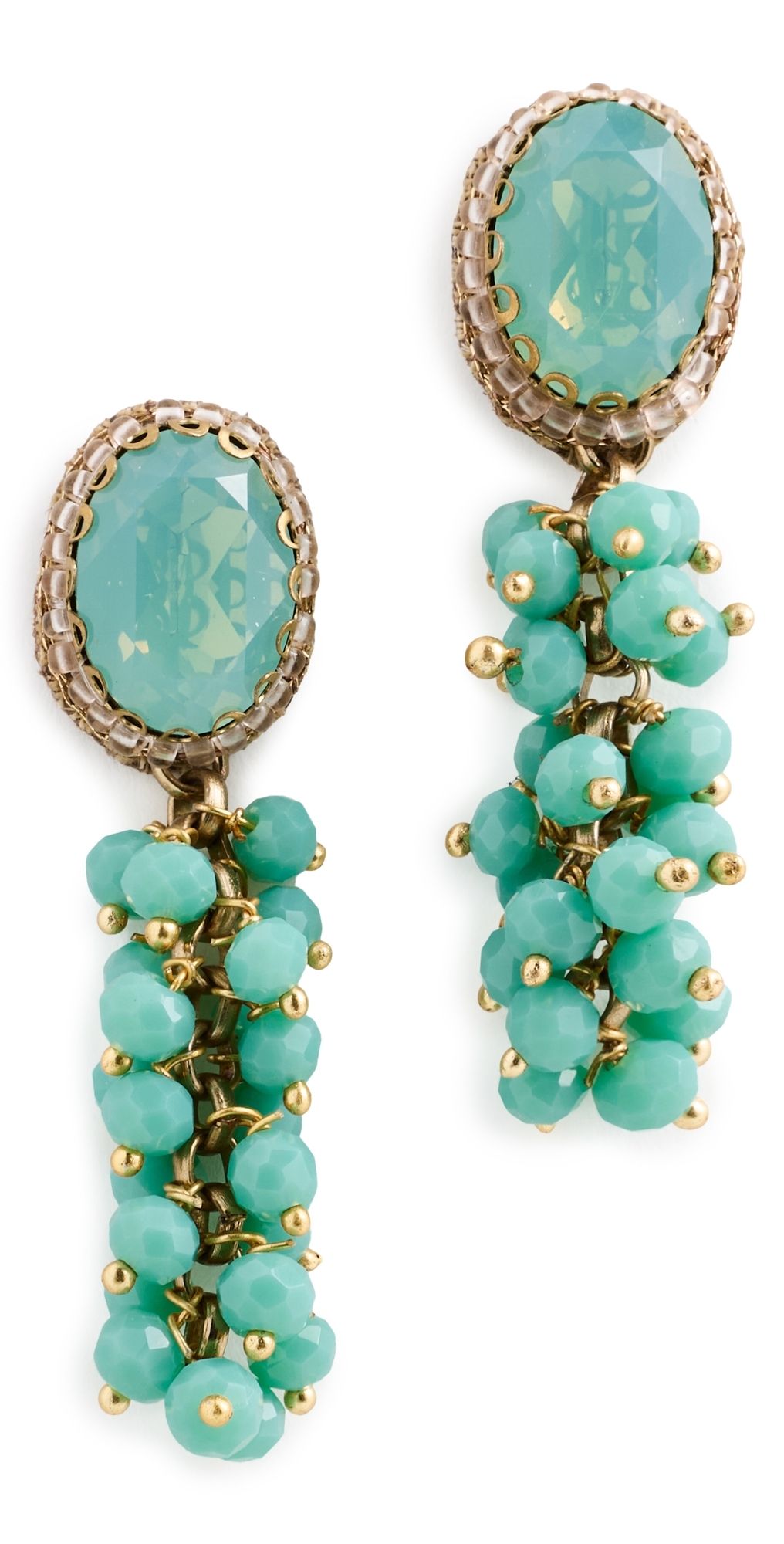 Deepa Gurnani Jemsa Earrings Turquoise One Size
