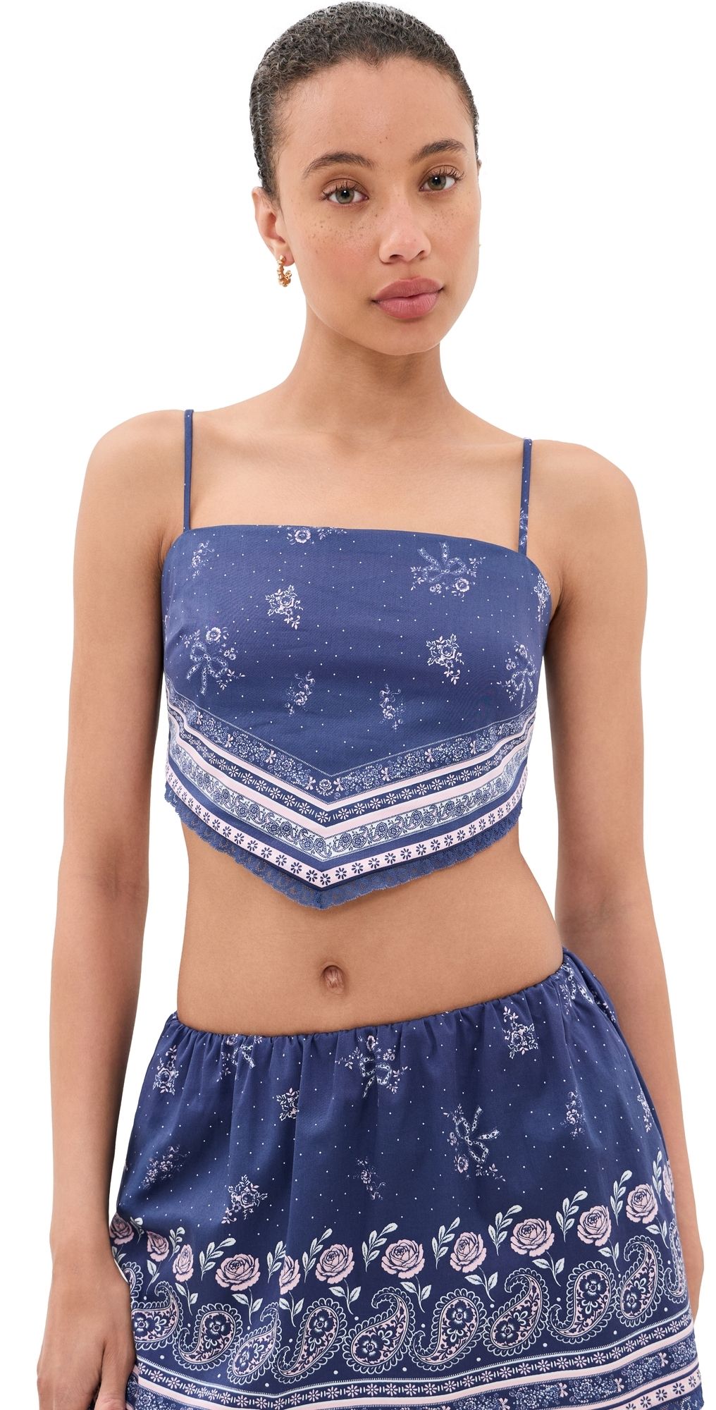 LoveShackFancy Mollie Top MIDNIGHT HARBOR S