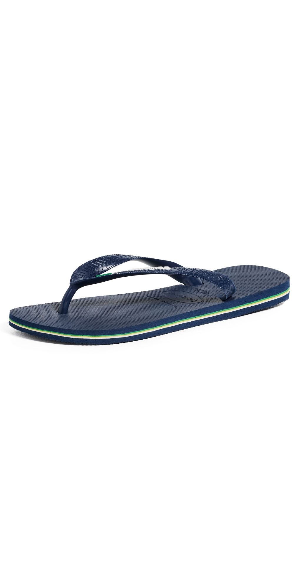 Havaianas Brazil Logo Sandals Navy Blue M 11/12