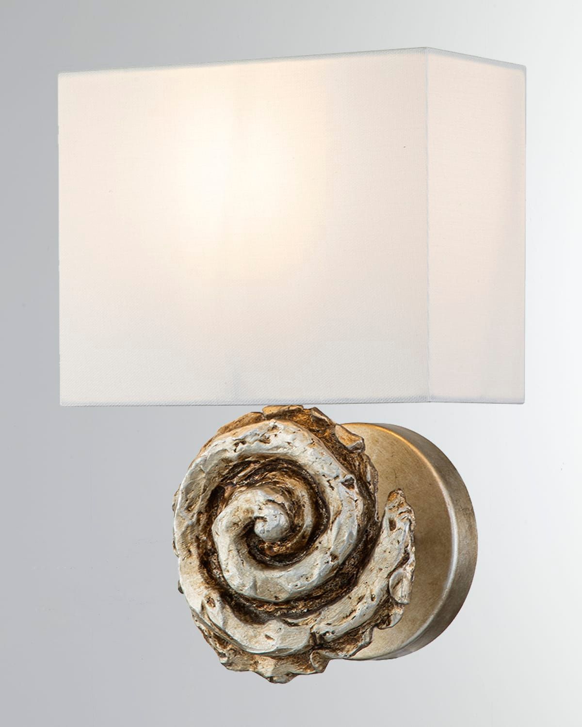 Swirl Large Sconce in Bone