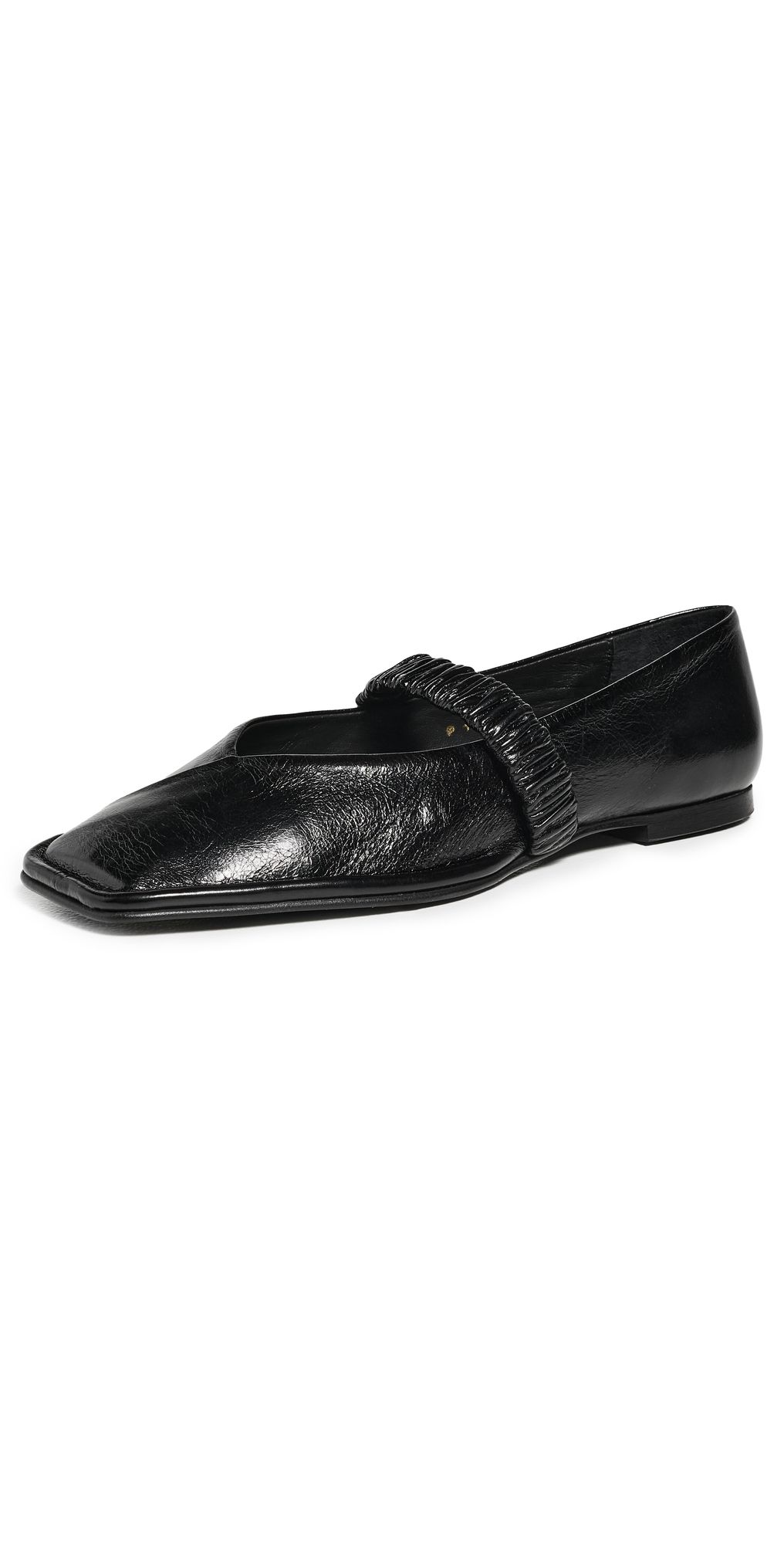 ALOHAS Lautan Leather Ballet Flats Black 35
