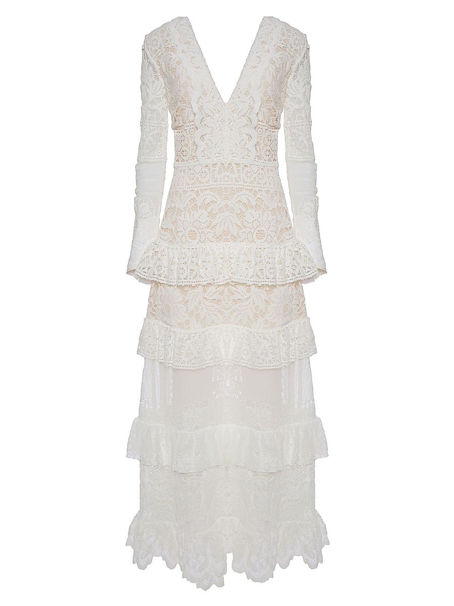 Women's Footloose Lacey Dress - Solid White - Size XS