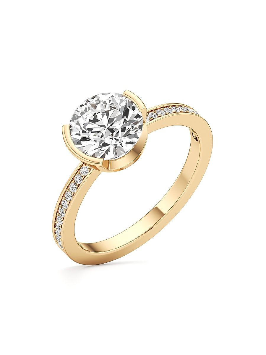 Women's Meta Lune 18K Yellow Gold & 2.10 TCW Lab-Grown Diamond Ring - Yellow Gold - Size 6.75