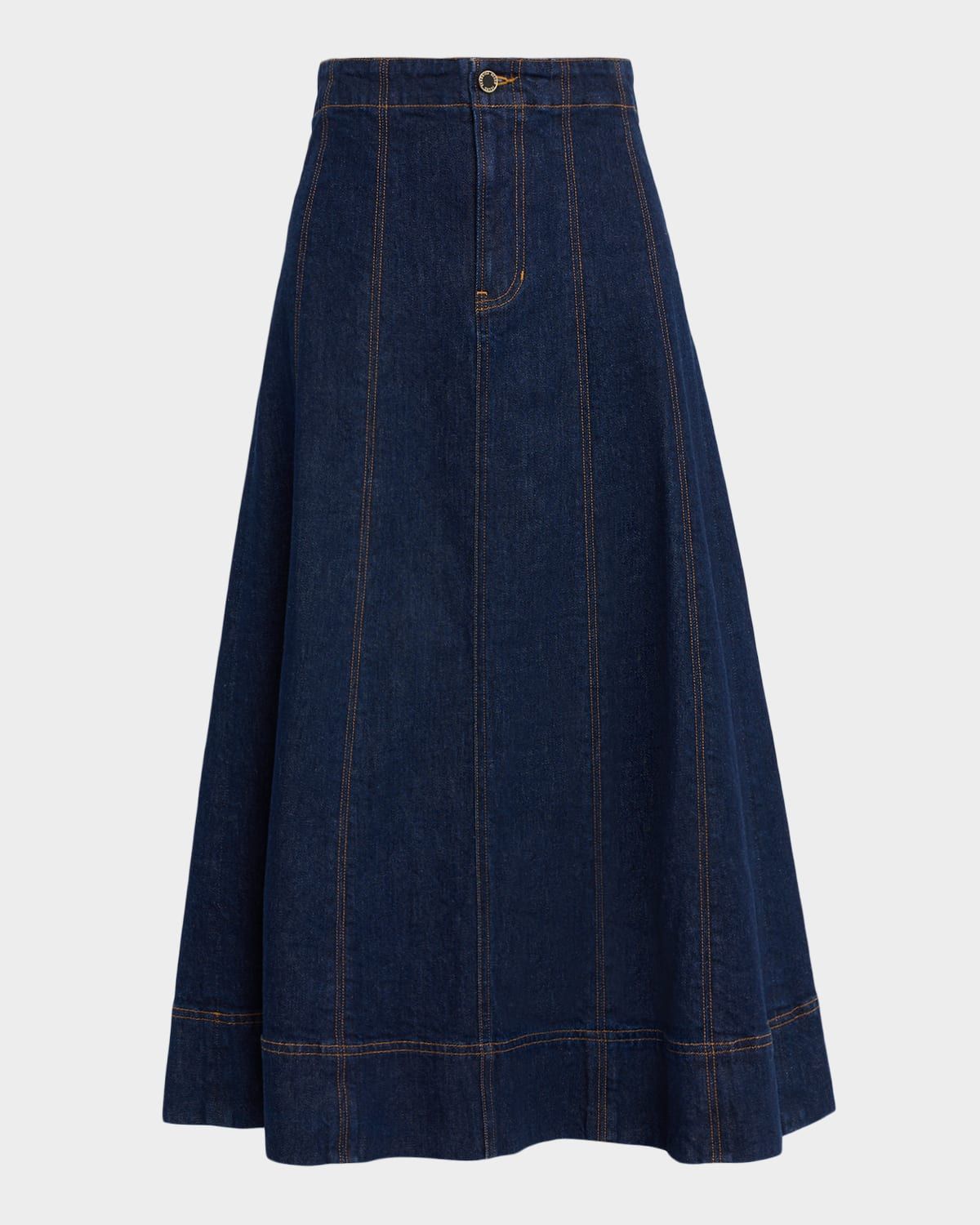 Alix Denim Midi Skirt