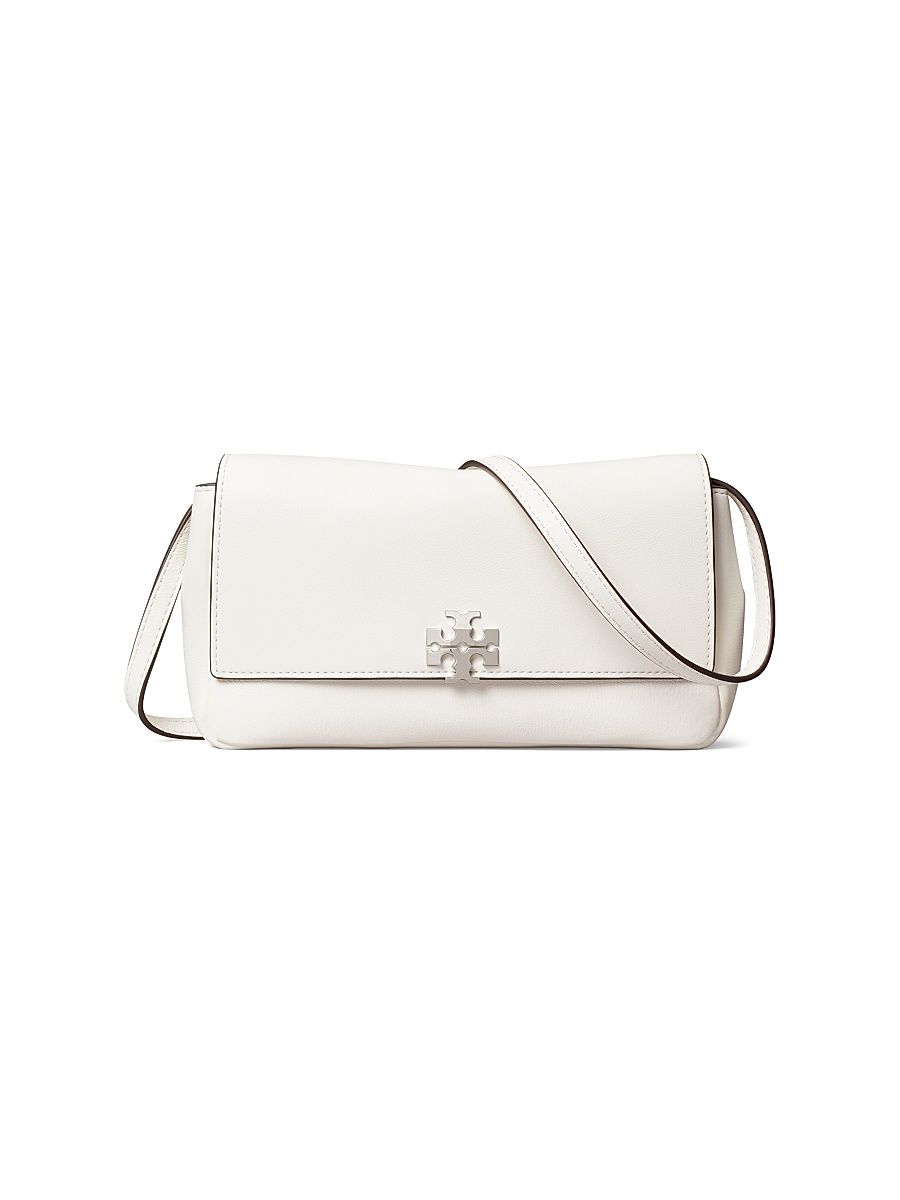 Women's Charlie Leather Wallet Crossbody Bag - Bianco