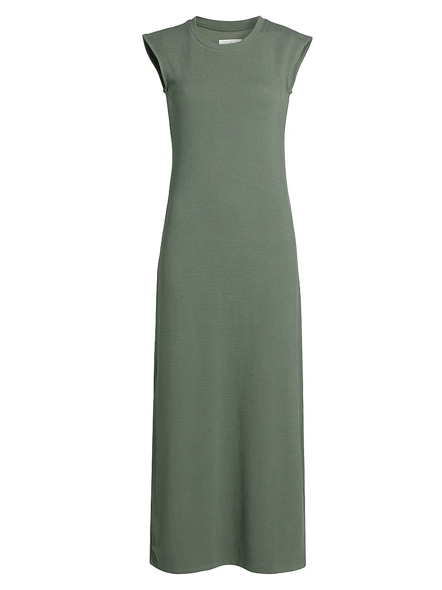 Women's Waffle Scuba Fitted Midi-Dress - Soft Vob - Size XS