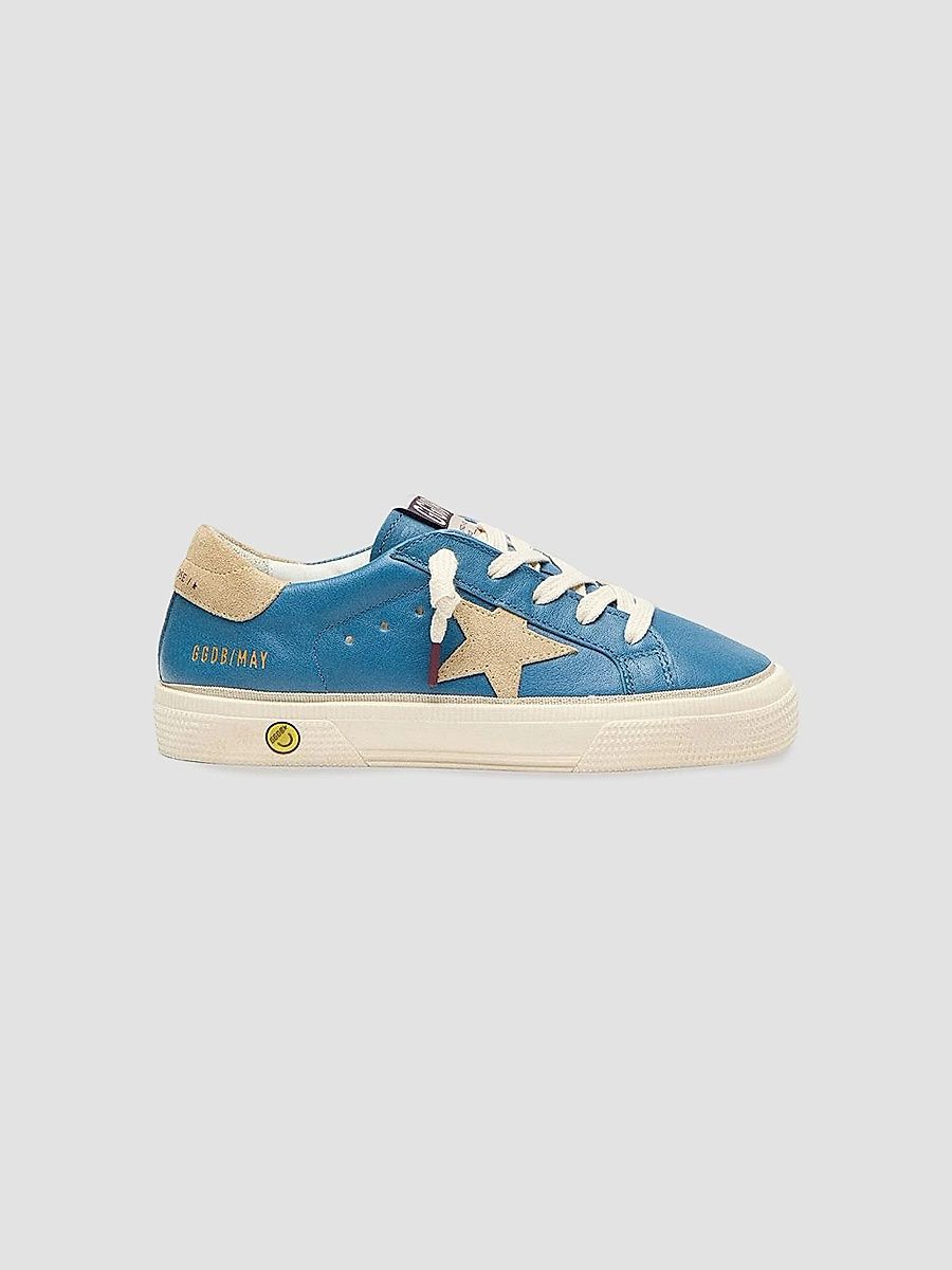 Baby's, Little Kid's & Kid's May Leather Platform Sneakers - Bluette - Size 3 (Child)