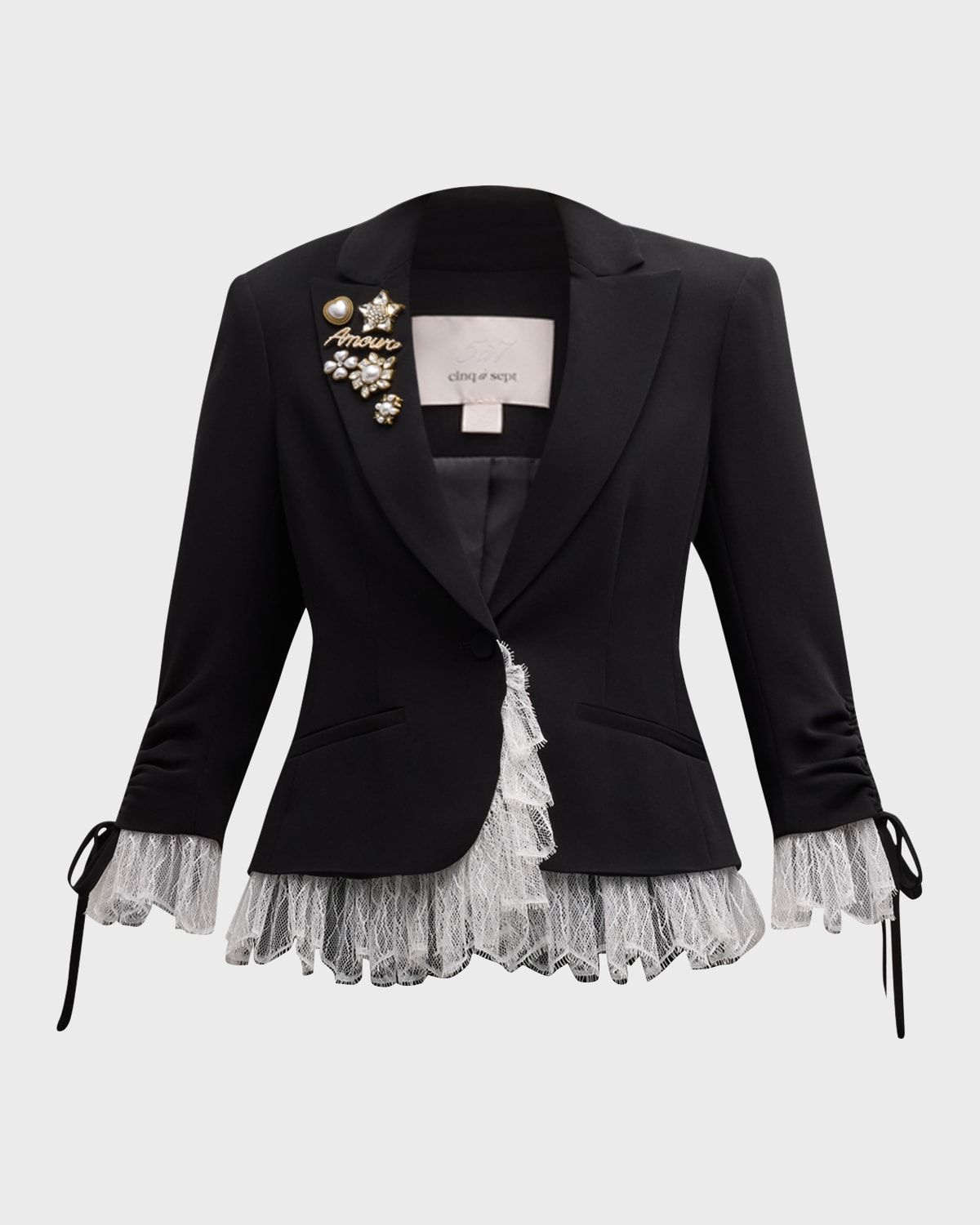 Le Petit Lace and Brooch Roxie Blazer