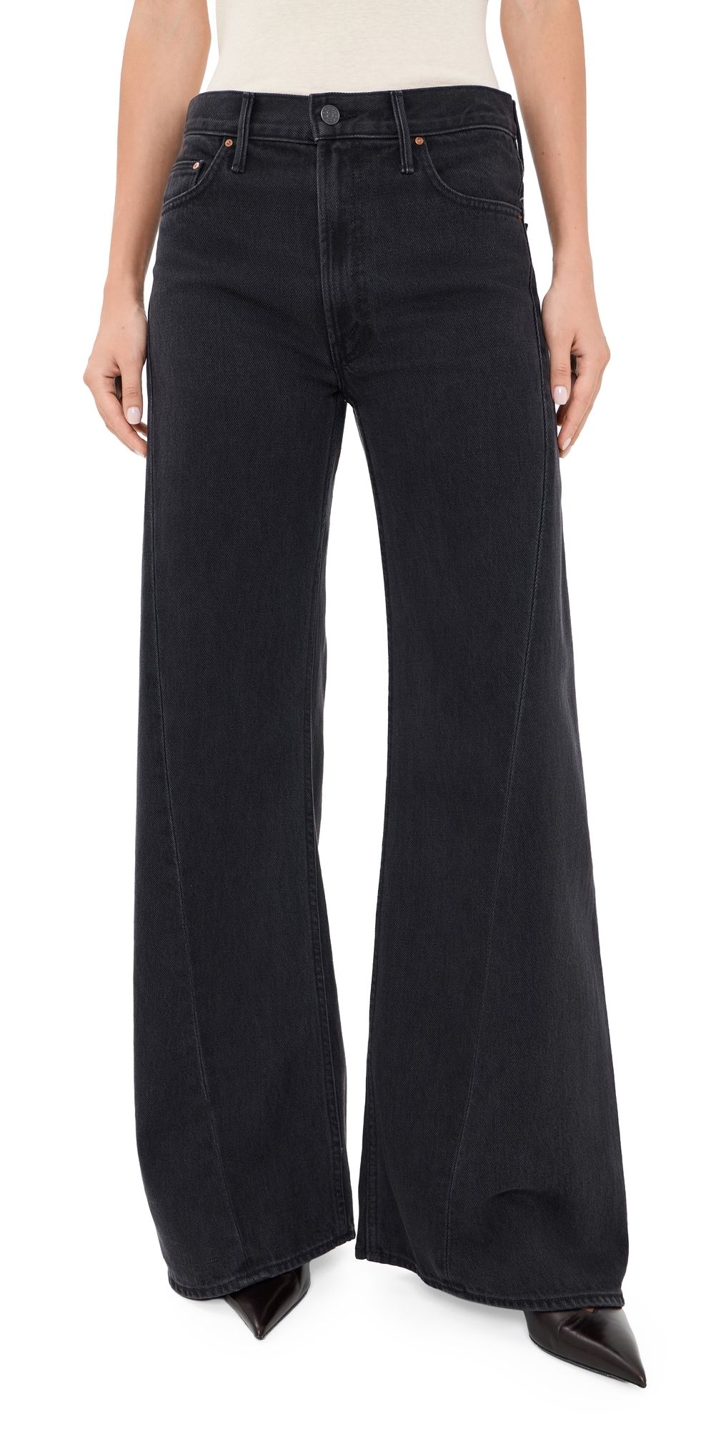 MOTHER The Lemon Twist Sneak Jeans Dinners Served 24