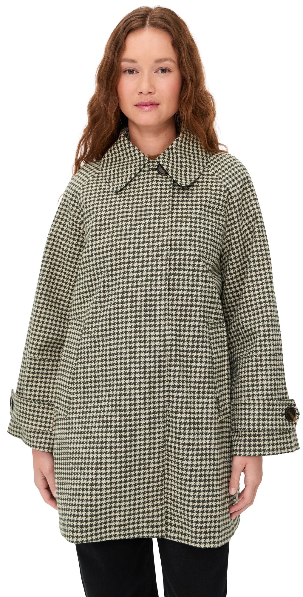 Barbour Barbour Kennedy Check Showerproof Jacket Sage Houndstooth/Mist 10