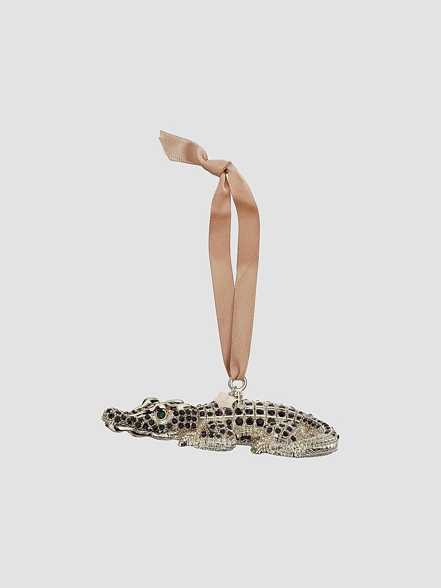 Crocodile Platinum Ornament - Platinum