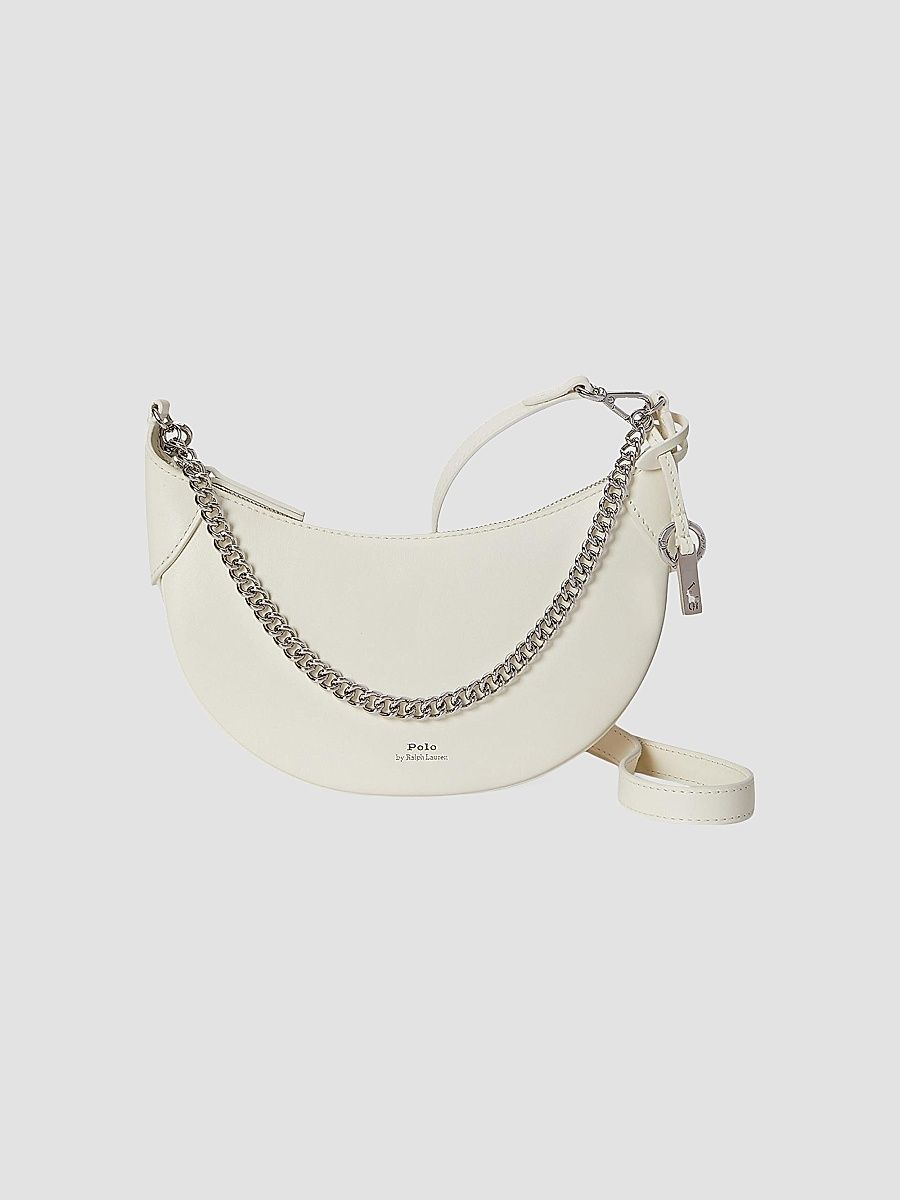 Polo Ralph Lauren Women's Leather Convertible Crossbody Bag - Frosting