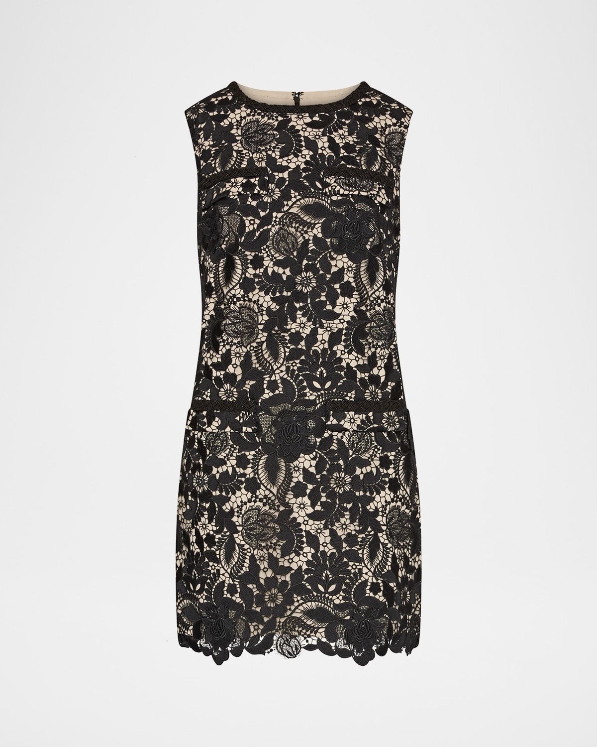 3D Garden Lace Mini Dress