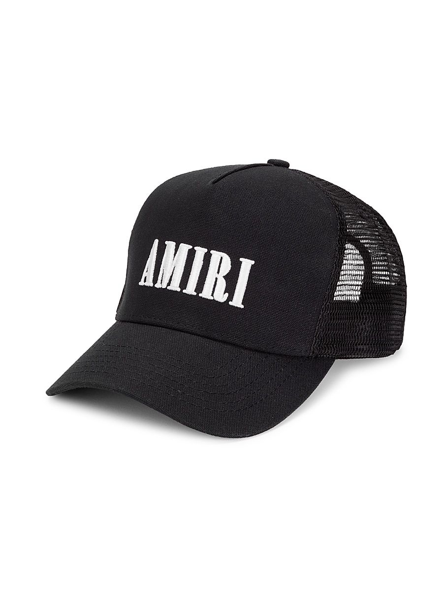 Men's Core Logo Trucker Hat - Black White