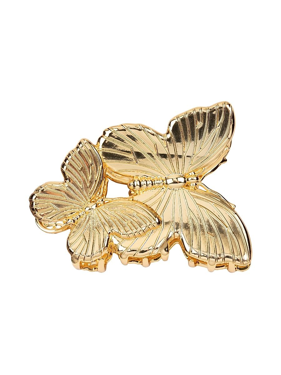 Women's Papillion Goldtone Jaw Hair Clip - Gold