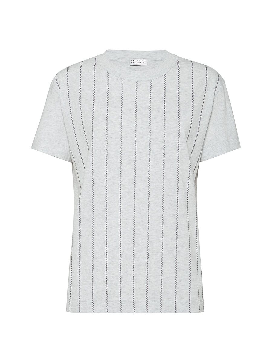 Women's Cotton Jersey T-Shirt - Fog - Size XXXL