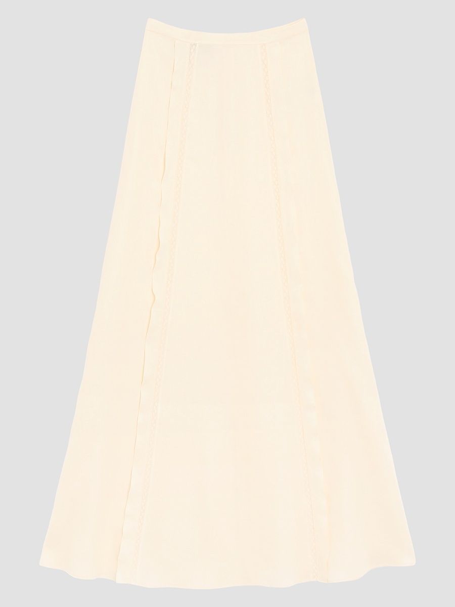 Women's Couture Linen Skirt - Vanilla - Size 8