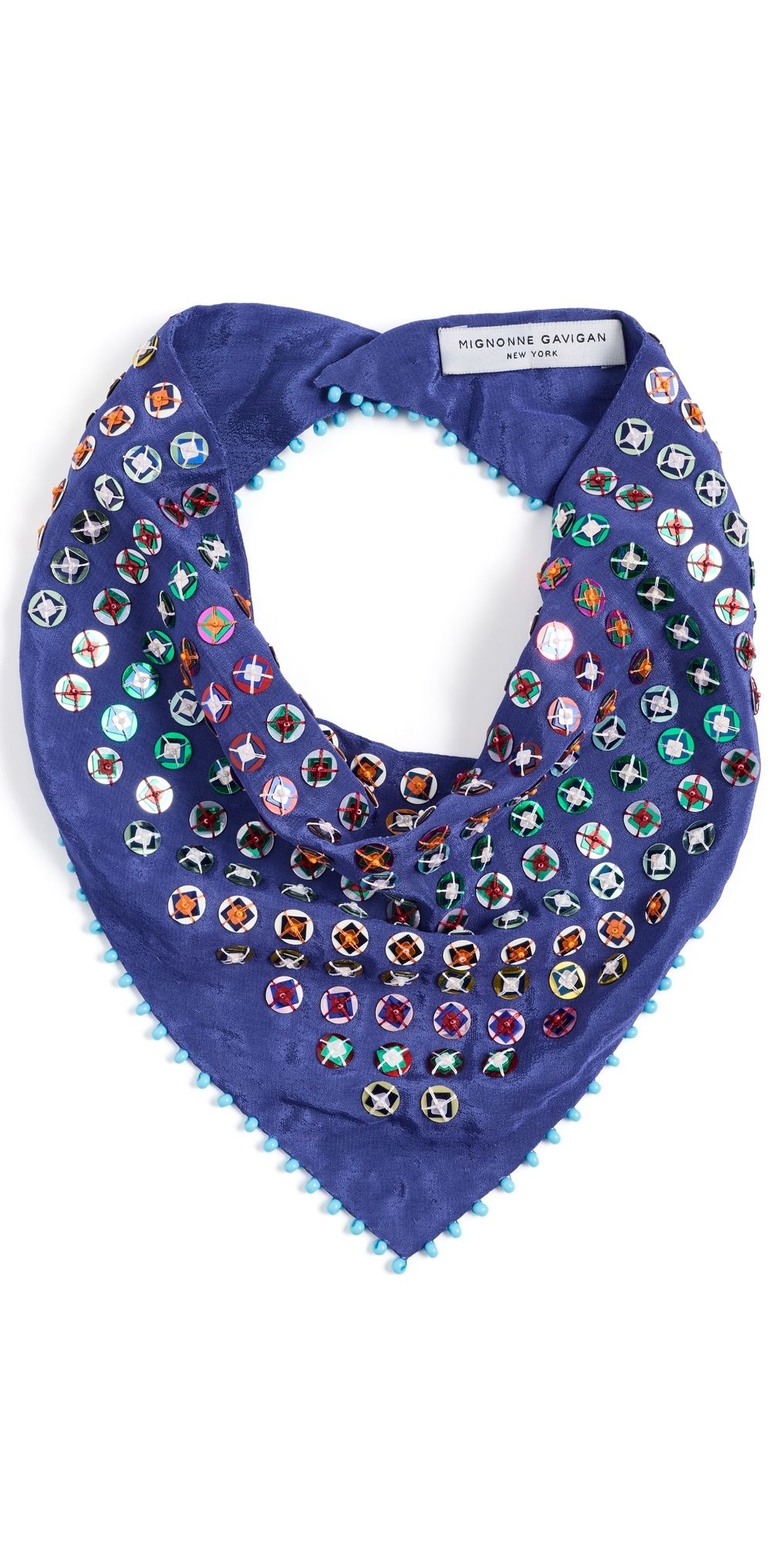 Mignonne Gavigan Mare Bandana Necklace Blue Multi One Size