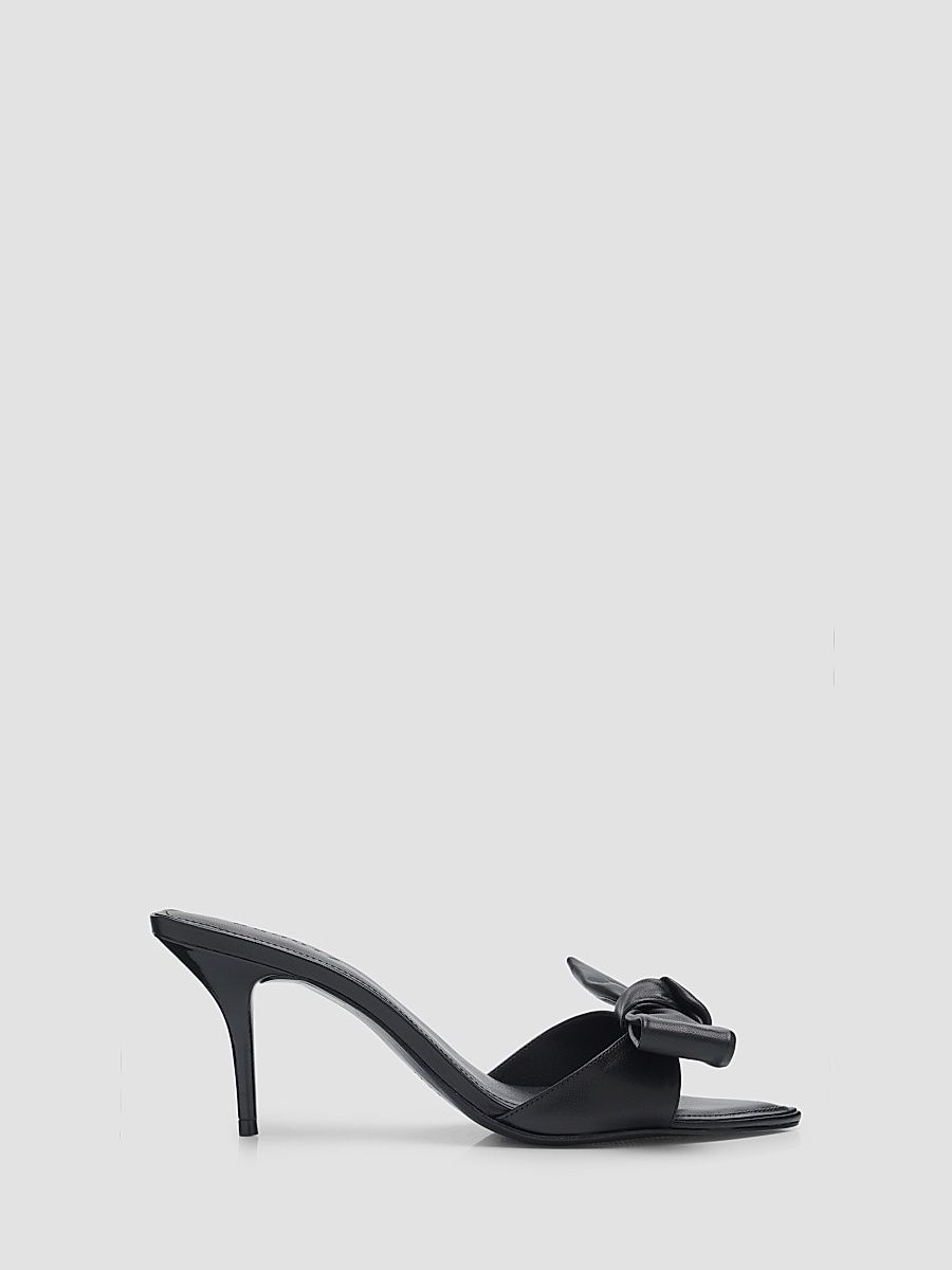 Women's Elodie Bow 75MM Sandals - Black - Size 10.5