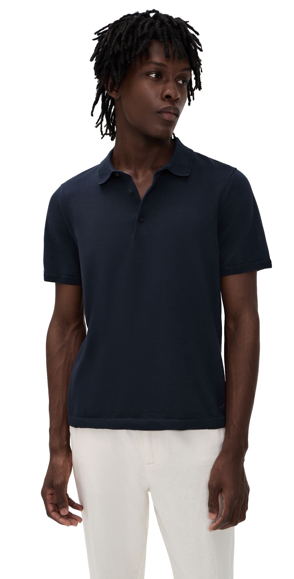 Reigning Champ Supima Knit Riviera Polo Navy XL