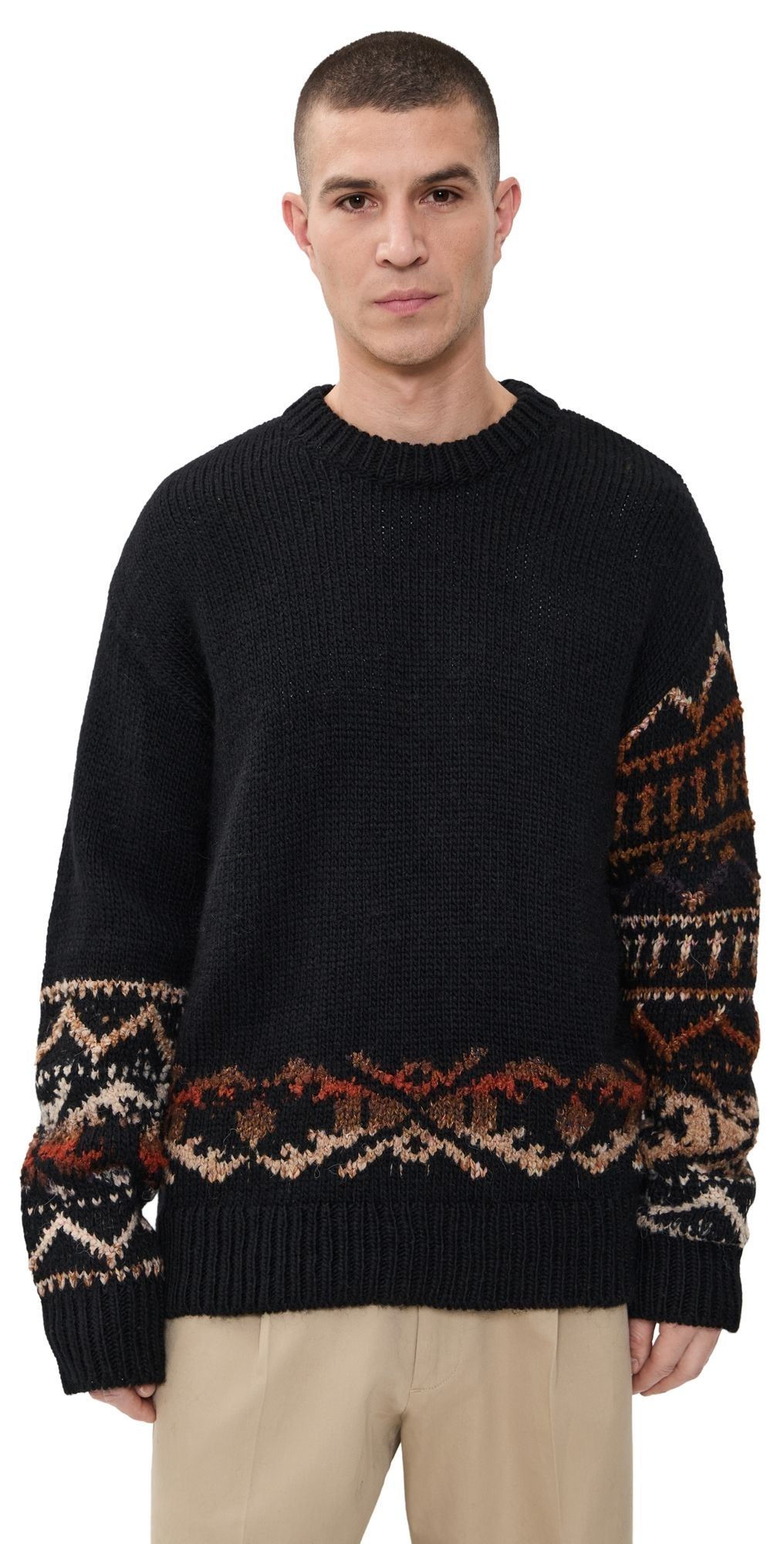 NN07 Emil Crewneck Sweater Black L