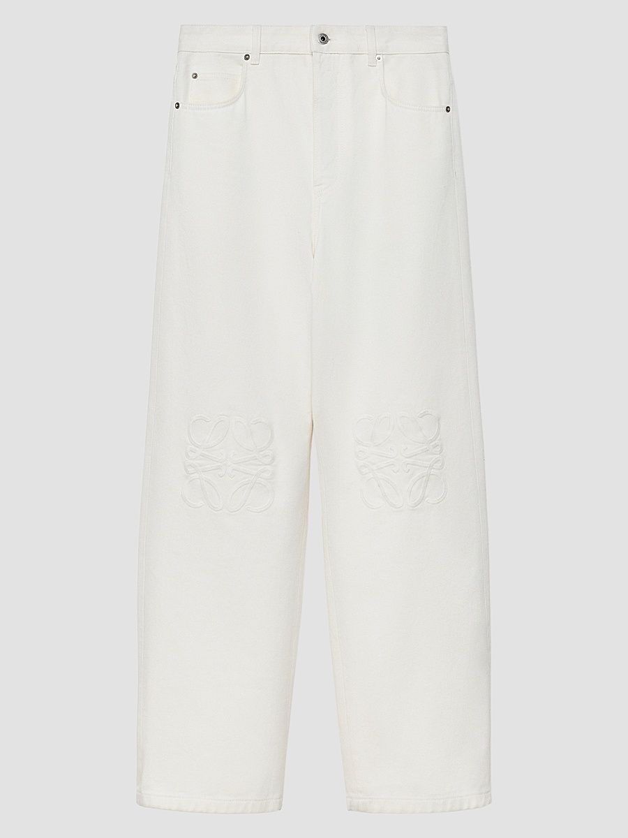 Men's Anagram-Embroidered Jeans - White - Size 34
