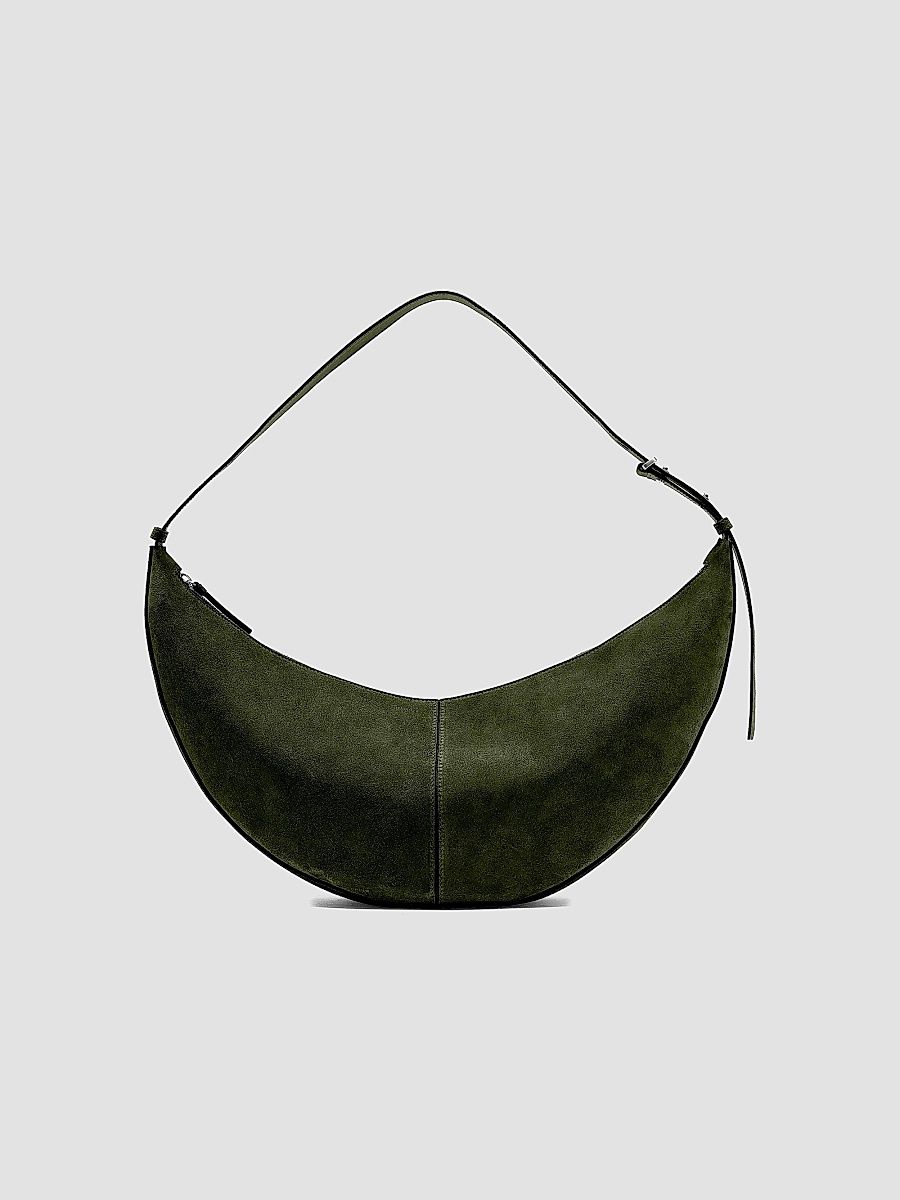 Proenza Schouler Women's Suede Hobo Bag - Olive
