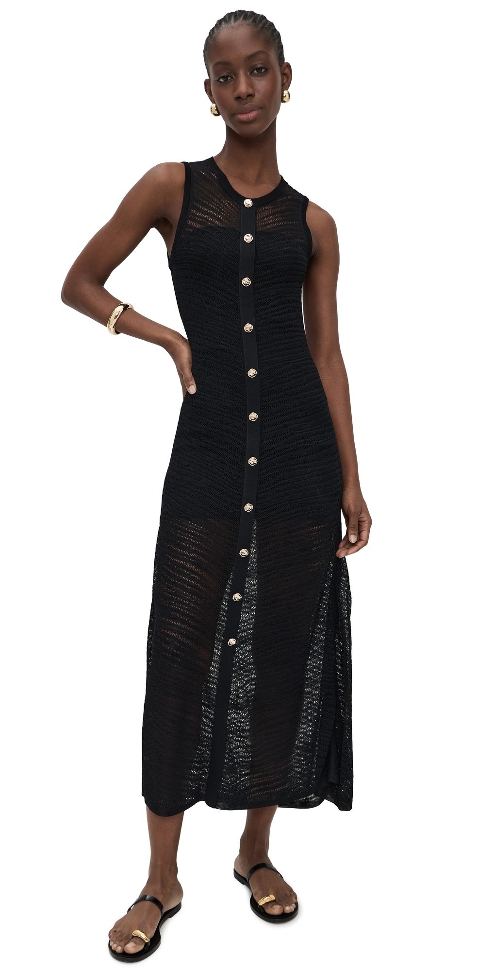 HEVRON Zia Dress Black S