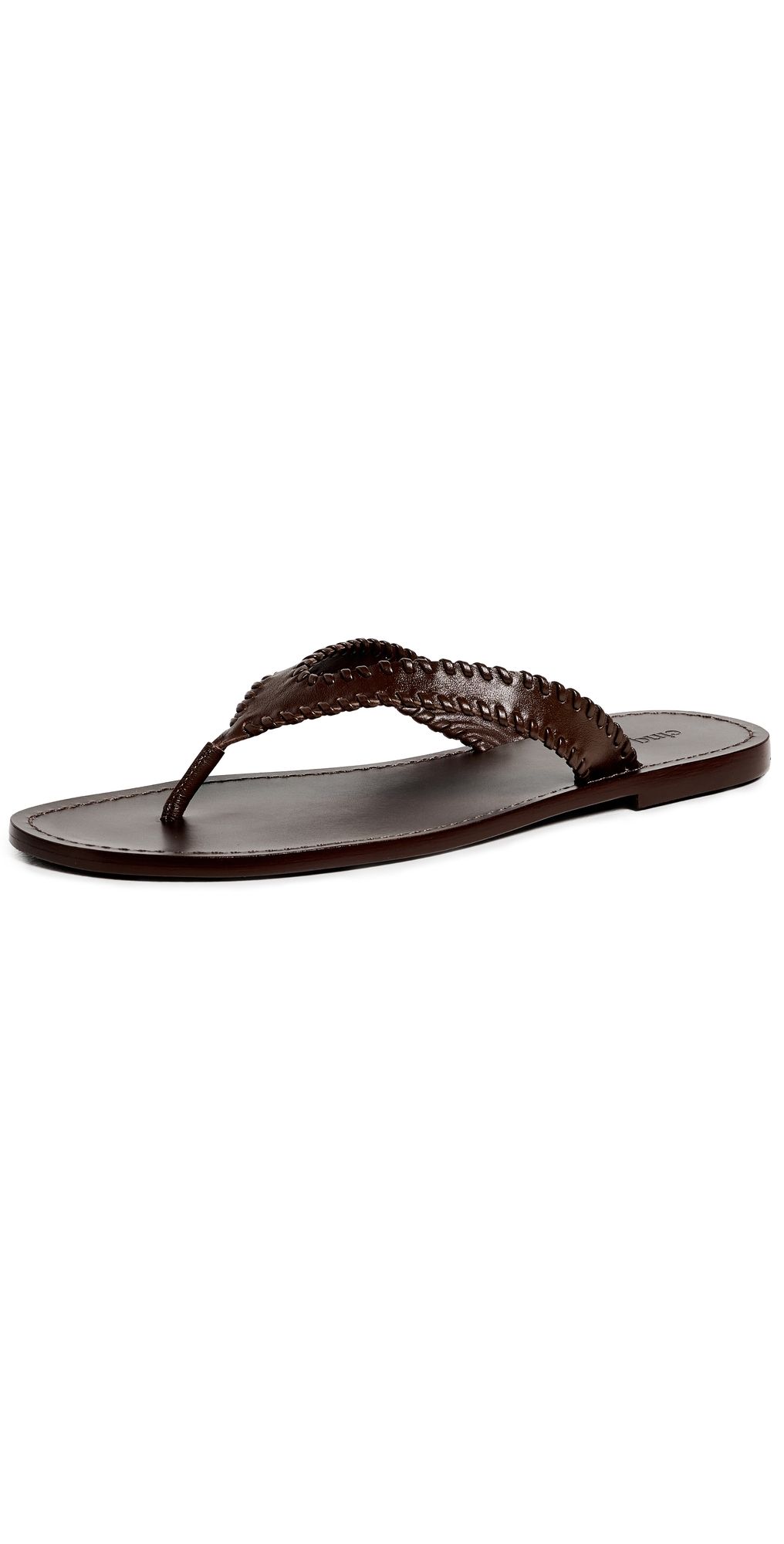 Cinq à Sept Jessica Leather Sandals Chocolate 39.5