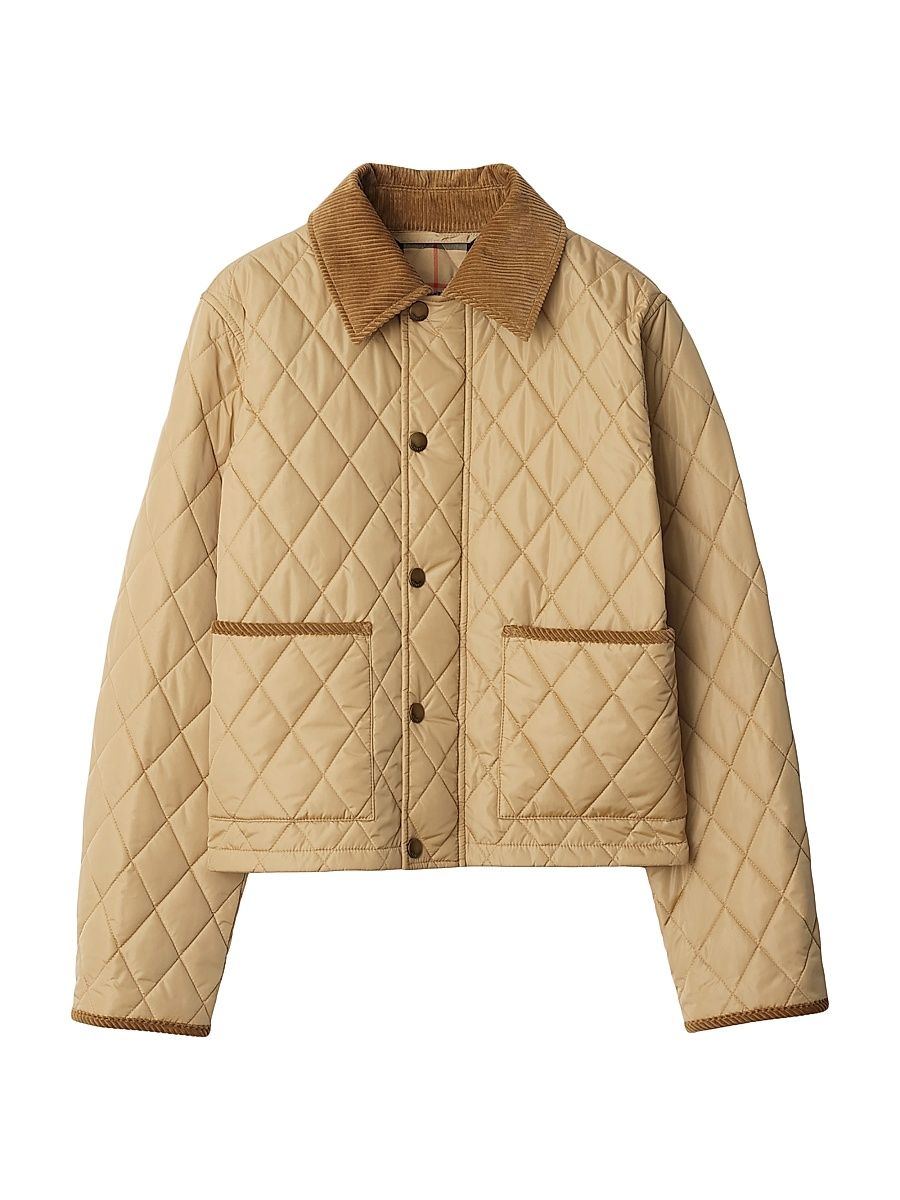 Women's Diamond Quilted Jacket - Flax - Size XXL