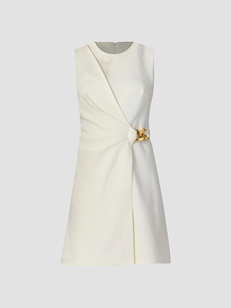 Shoshanna Women's Lily Side Link Minidress - Ivory - Size 12