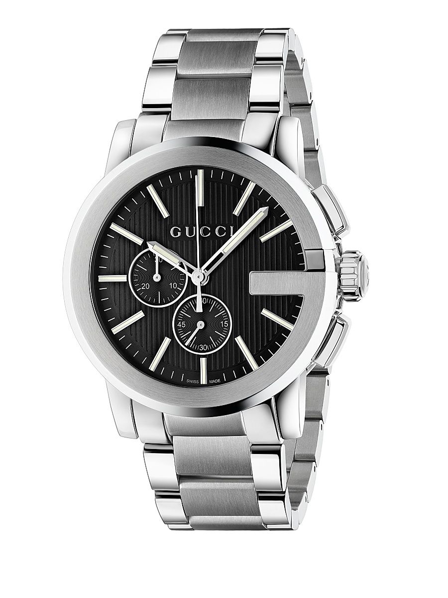Men's G-Chrono Stainless Steel Watch - Silver
