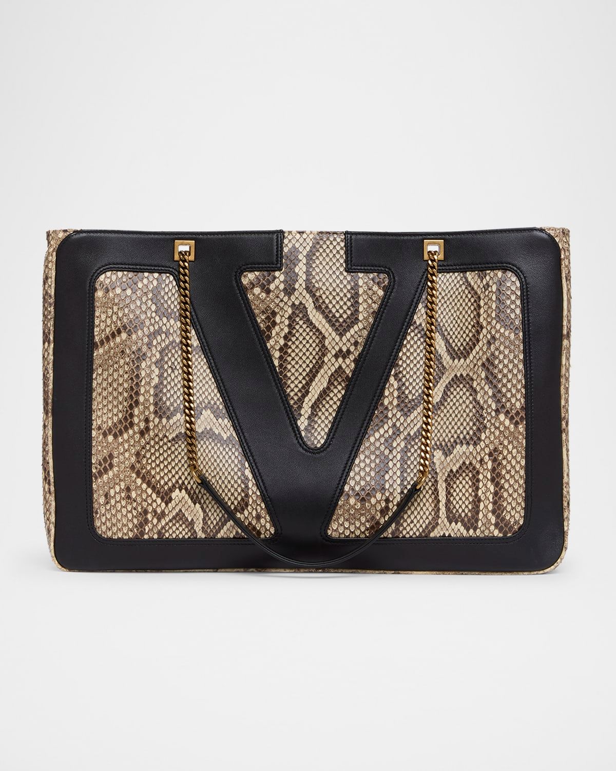 Viva Superstar Snakeskin & Leather Tote Bag