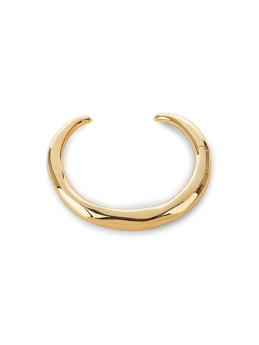 Women's Metal Hinge 14K Gold-Plated Collar Necklace - Gold