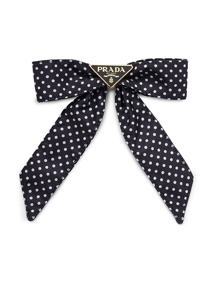 Women's Printed Re-Nylon Hair Clip - Blue