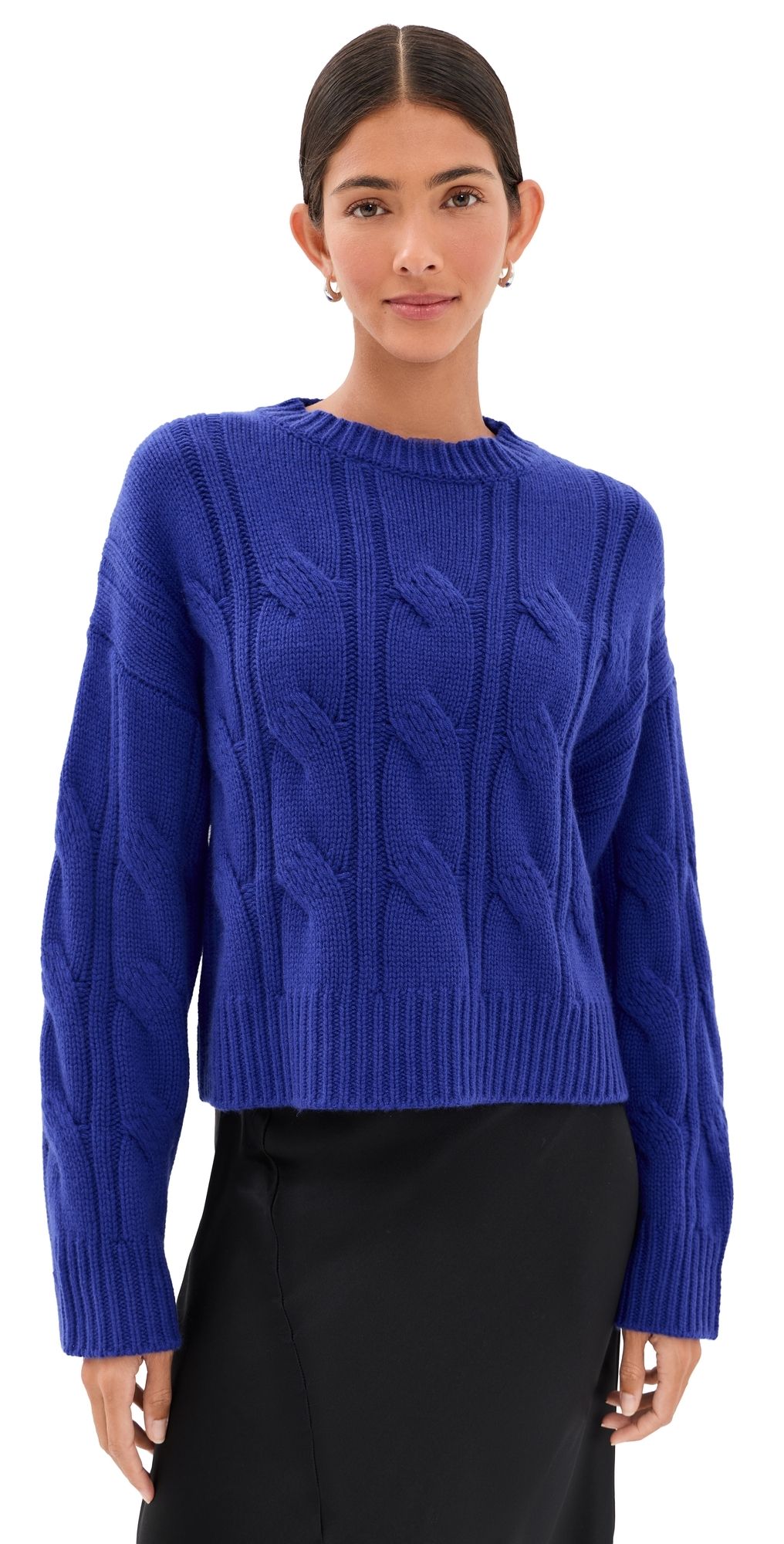 Sablyn Tristan Crew Neck Sweater Cobalt Blue XS
