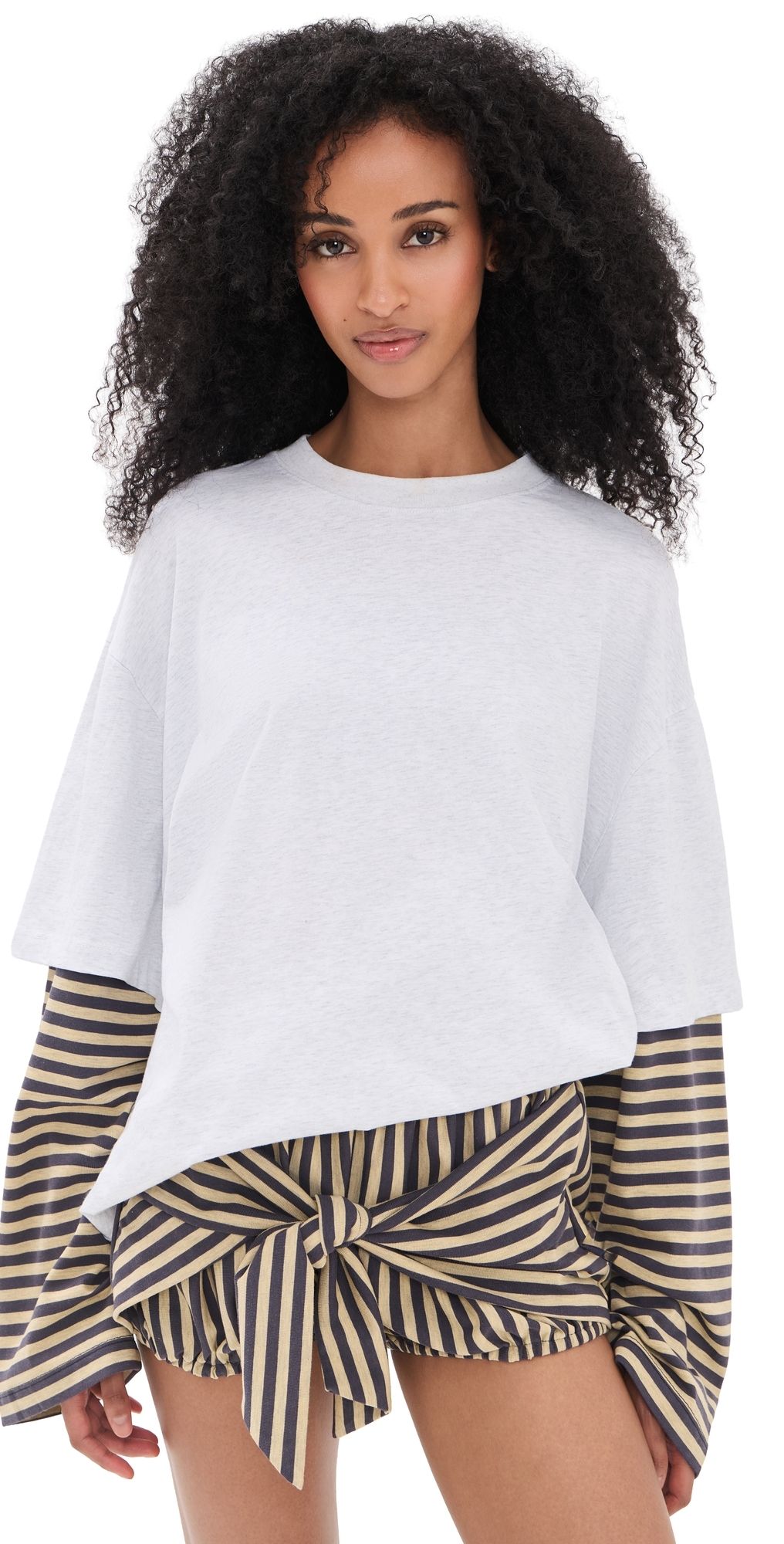 Lioness Bottega Shirt Beige Stripe S